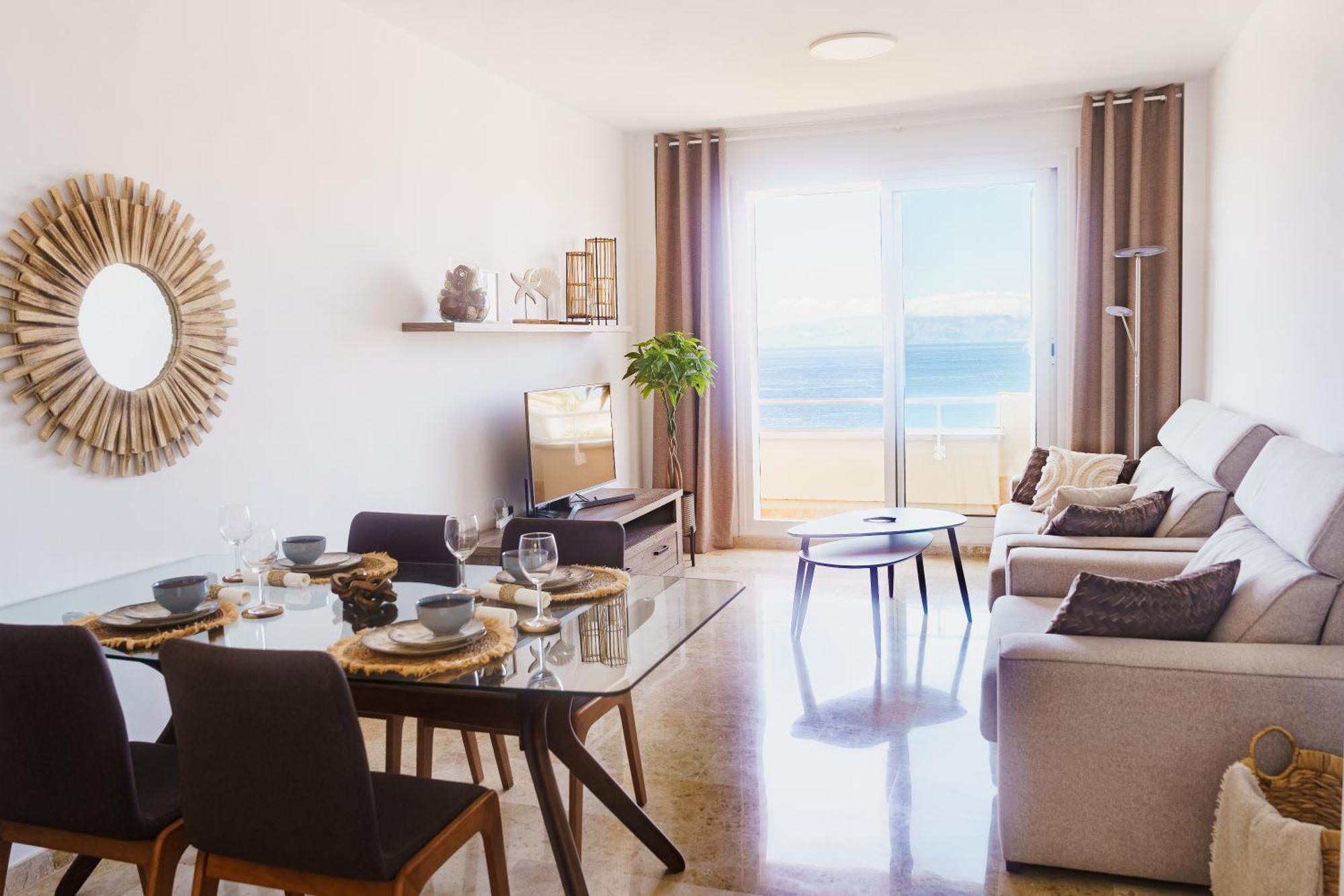 Luna - Ac, 2 Pools, Panoramic Ocean, Private Garage, Fibre Net Puerto de Santiago  Luaran gambar